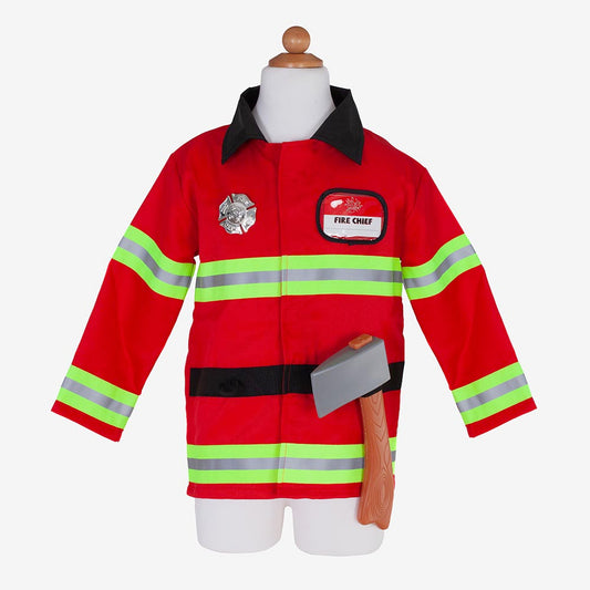 Boy carnival costume idea: firefighter jacket and accessories