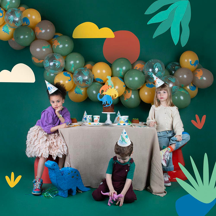 5 ballons de baudruche dinosaure pour decoration anniversaire enfant