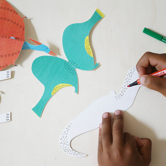 My Little Day Kit de ocio creativo: 6 dinosaurios para crear y colorear para niños