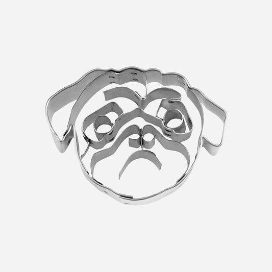 Cookie cutter for birthday cake decoration dog pug head