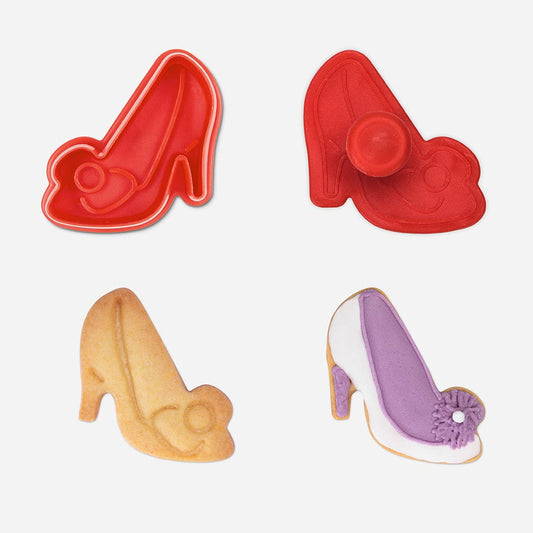 Shoe as a cookie cutter to make fun cakes