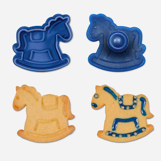 Rocking horse in the form of cookie cutter for birthday