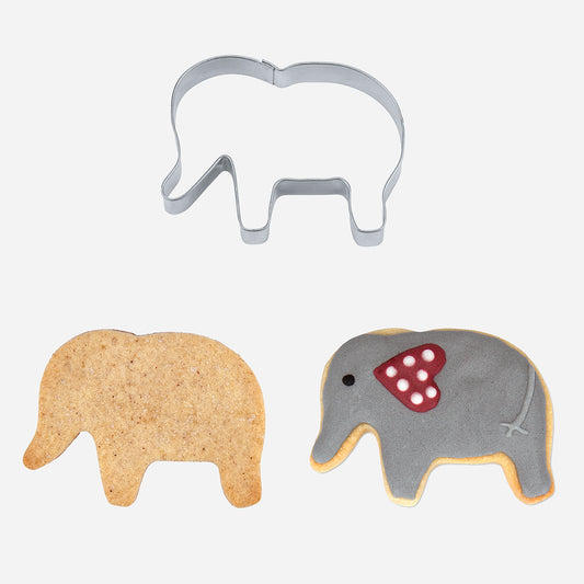 Decorazione della torta di compleanno dell'elefante della taglierina del biscotto di Safari