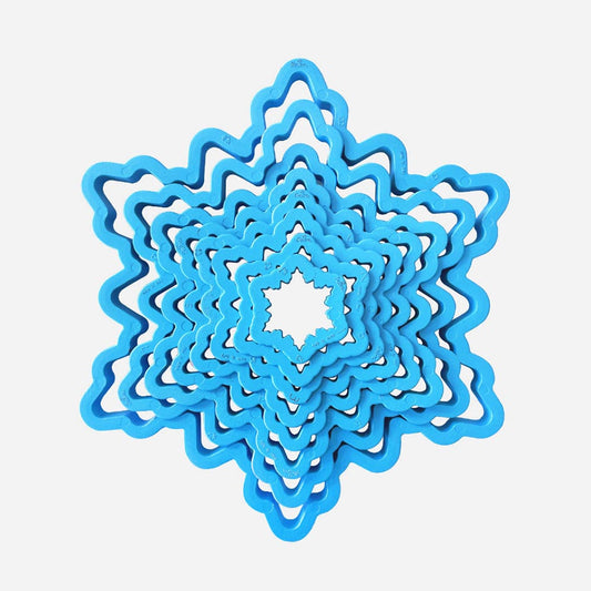 3D snowflake cookie cutter for Christmas or birthday Snow Queen