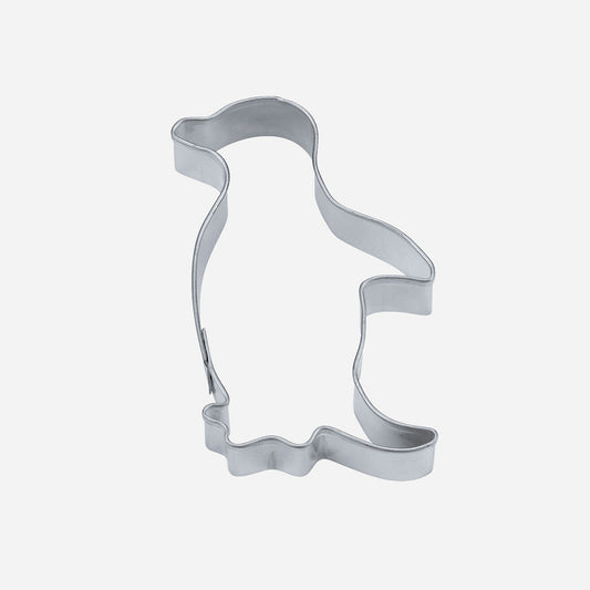 Penguin cookie cutter for child's birthday cake decoration