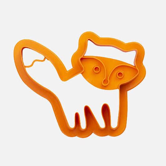 Fox cookie cutter for child forest birthday cake