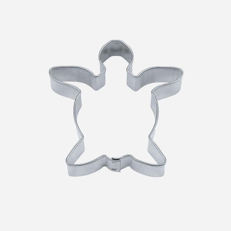 Cookie cutter for child turtle birthday cake decoration