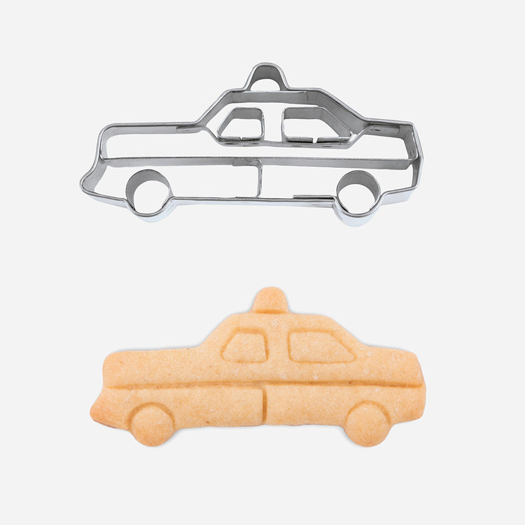 Police car birthday cake cookie cutter