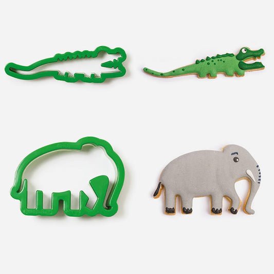 Cake idea to make with cookie cutter for a jungle birthday