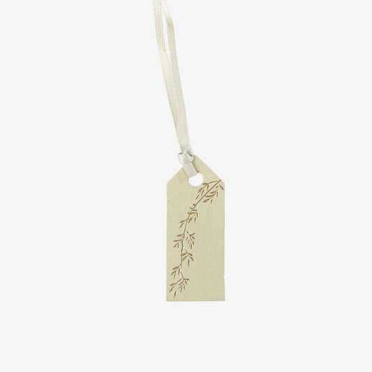 Etichetta regalo con 10 ramoscelli di salvia per regalo botanico per gli invitati al matrimonio