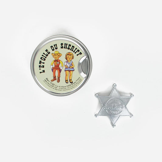 The sheriff's star: cowboy carnival costume accessory