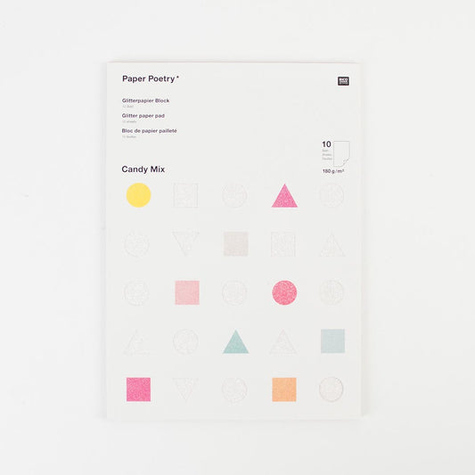 Pasatiempos creativos: 10 hojas de papel pastel para bricolaje
