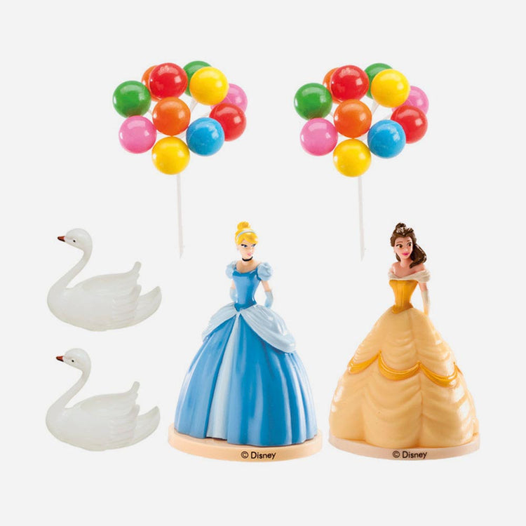 Cake toppers princesses Disney pour decor gateau anniversaire fille