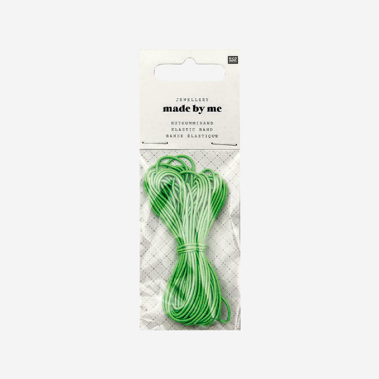 Fil de coton 5m coloris vert fluo 100% coton création manuelle