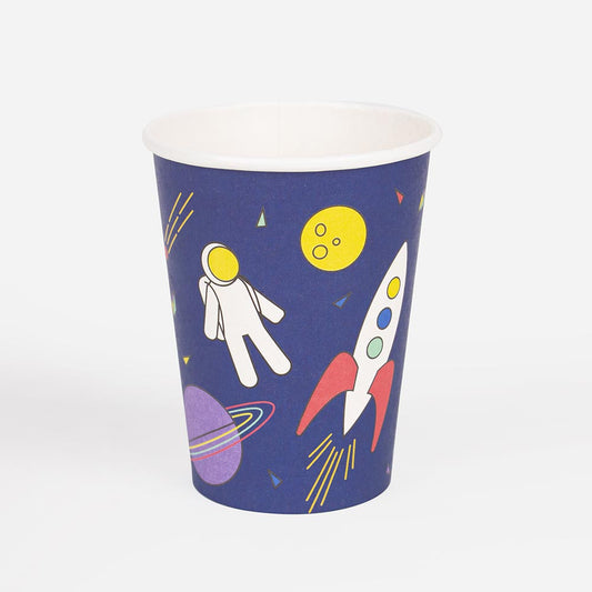 Cosmic birthday decoration: eco-responsible astro cups by my little day