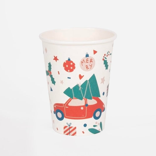 Christmas cups in eco-responsible cardboard by my little day