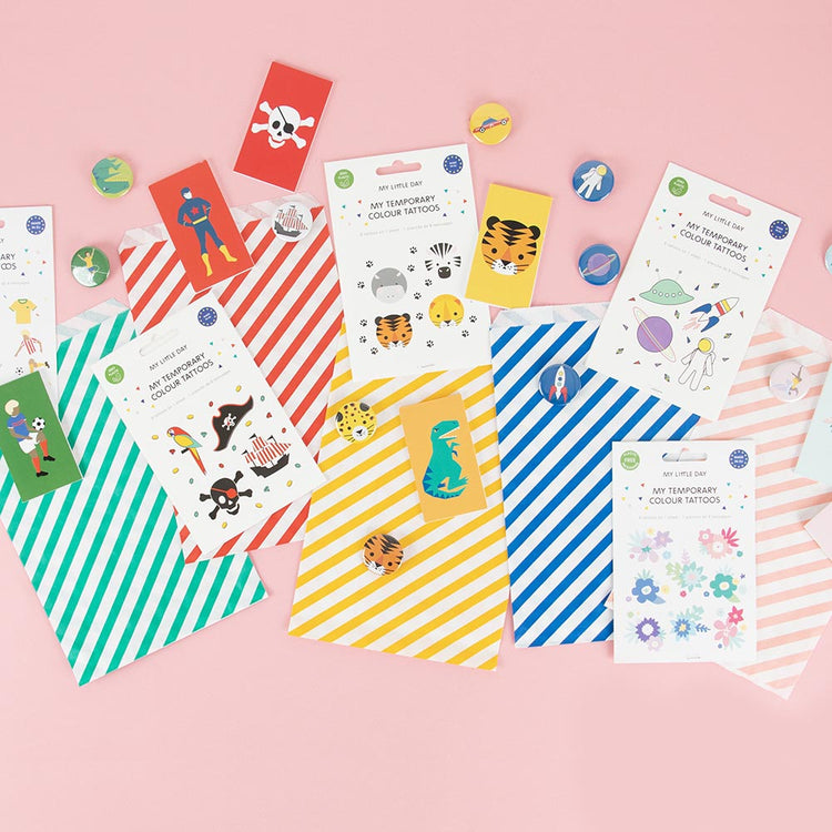 Anniversaire enfant à thème : goodies colorés pour pochette surprises