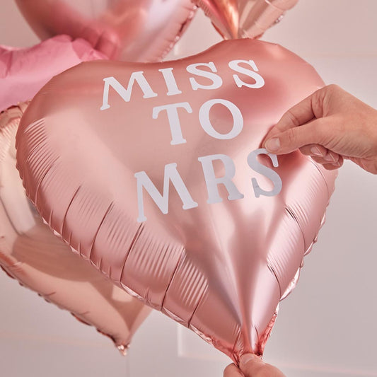 Miss to Mrs balloon customizable for deco evjf