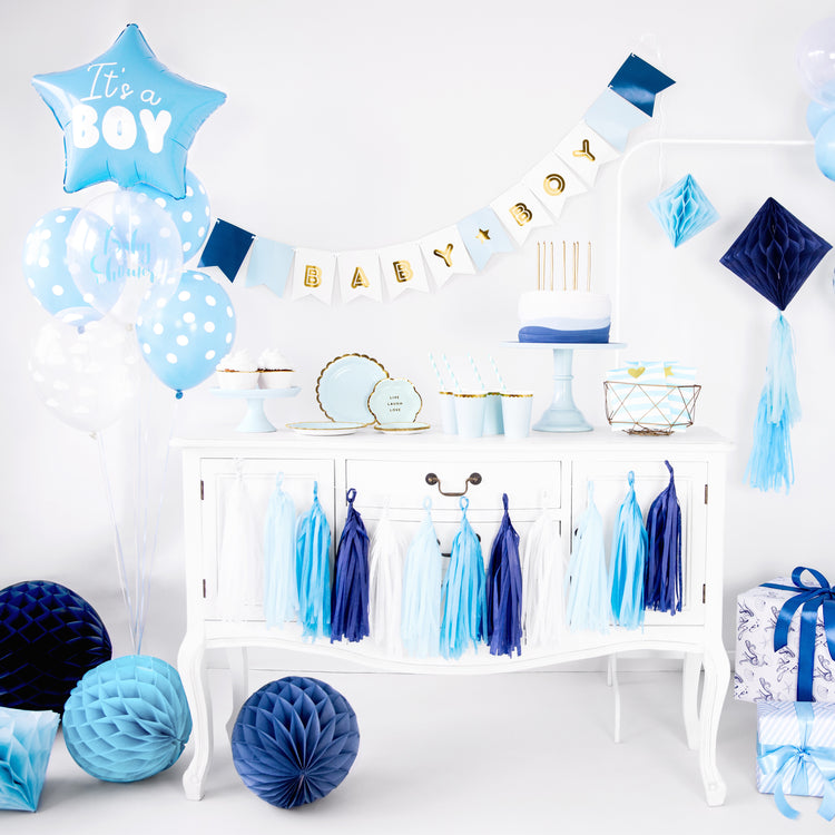Find all the boy's baby shower decor at My Little Day