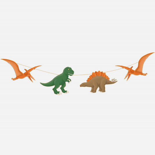 Anniversaire sur le thème des dinosaures : gurilande dinosaure 