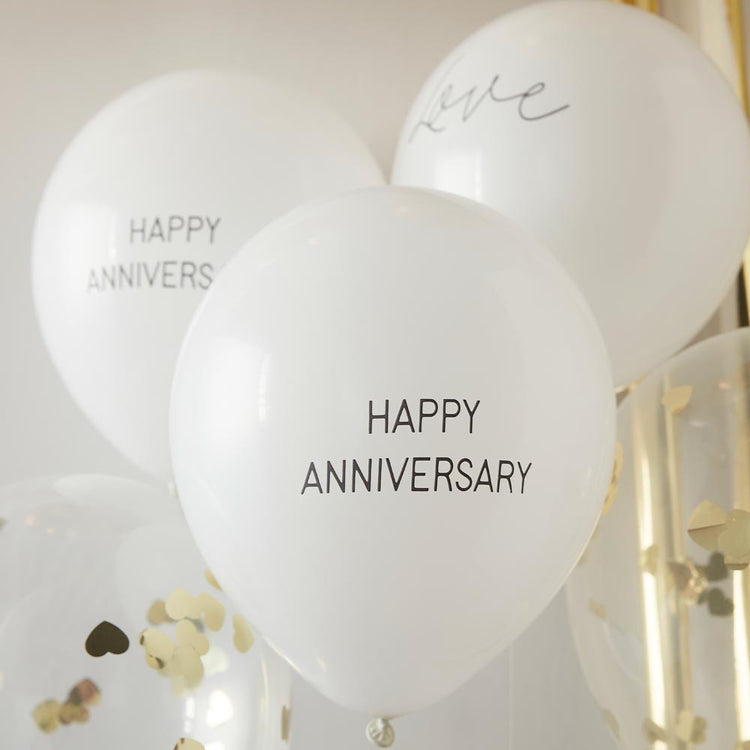 Ballons happy anniversary nude pour anniversaire de mariage