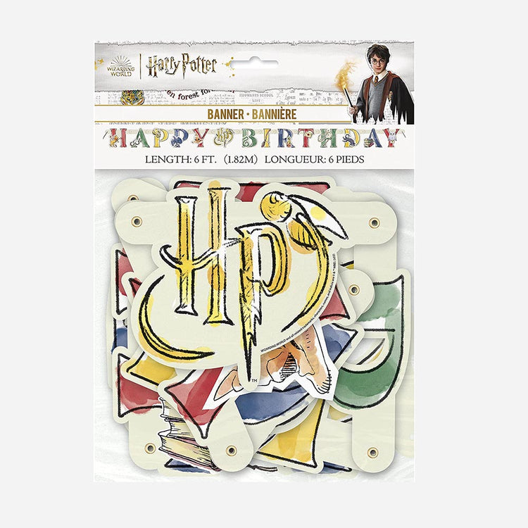 Harry Potter garland for a perfect harry potter birthday decoration
