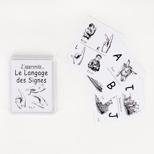 Activité anniversaire : cartes pour apprendre le langage des signes Marc Vidal
