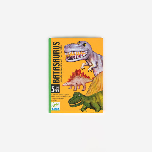 ¡Un juego de cartas ideal para todos los niños amantes de los dinosaurios!