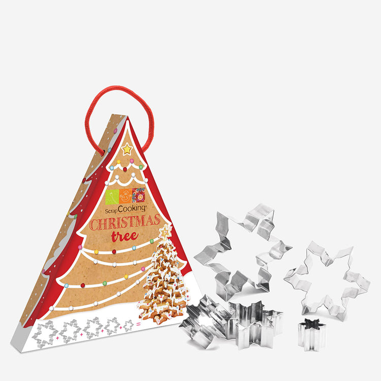 Kit de cortadores de galletas con tema navideño para decoración de fiestas navideñas