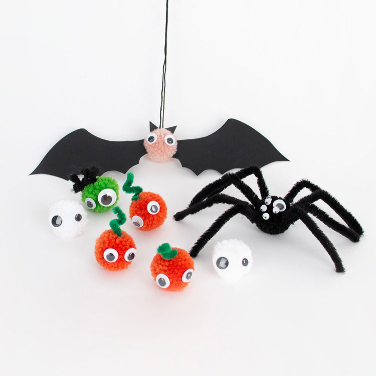 my little Day : Décoration halloween 54 yeux mobiles de taille différentes 