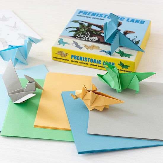 kit origami dinosaures à offrir à un anniversaire dino