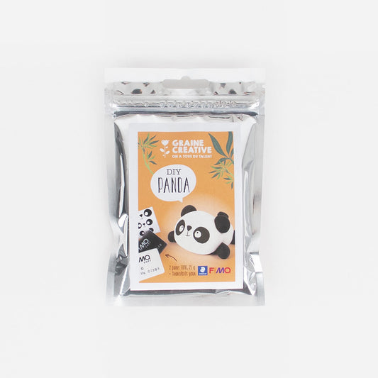 DIY panda kit in fimo clay: creative leisure activity My little DAy