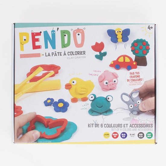 Creative workshop: pendo, modeling clay that turns into a colored pencil