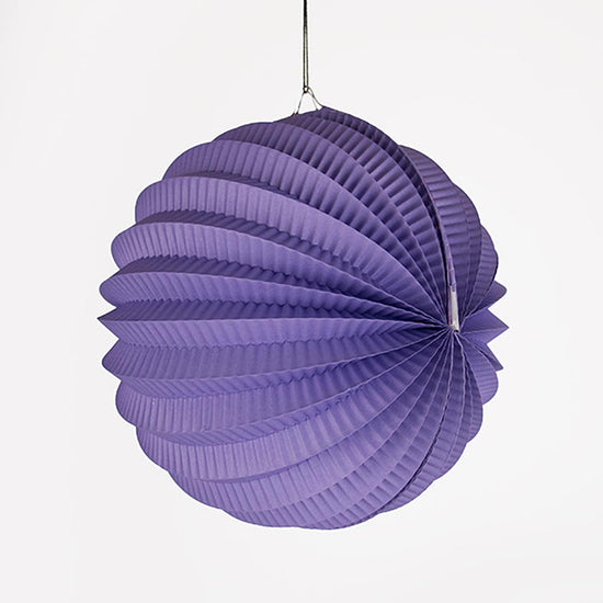 Lampion rond violet pour décorations de mariage ou d'un anniversaire Raiponce