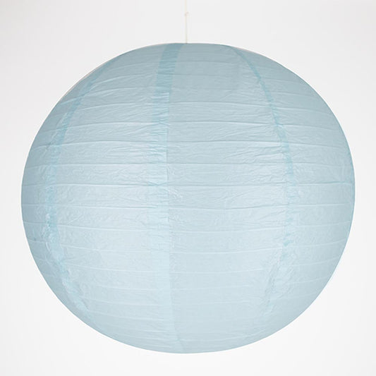 Linterna de papel azul claro para baby shower o decoración de cumpleaños