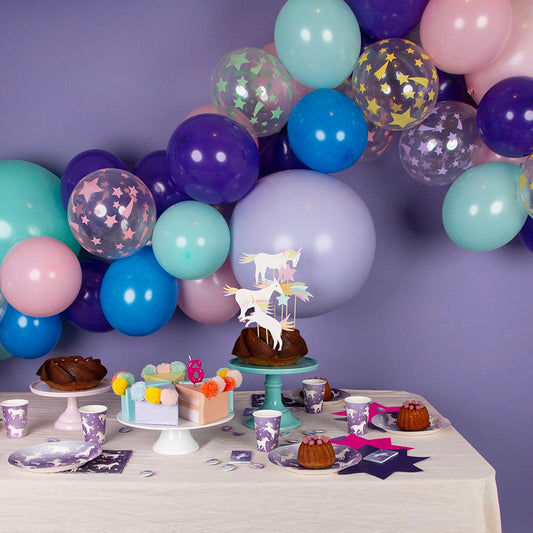 20 servilletas de papel de unicornio para decoración de cumpleaños de niño