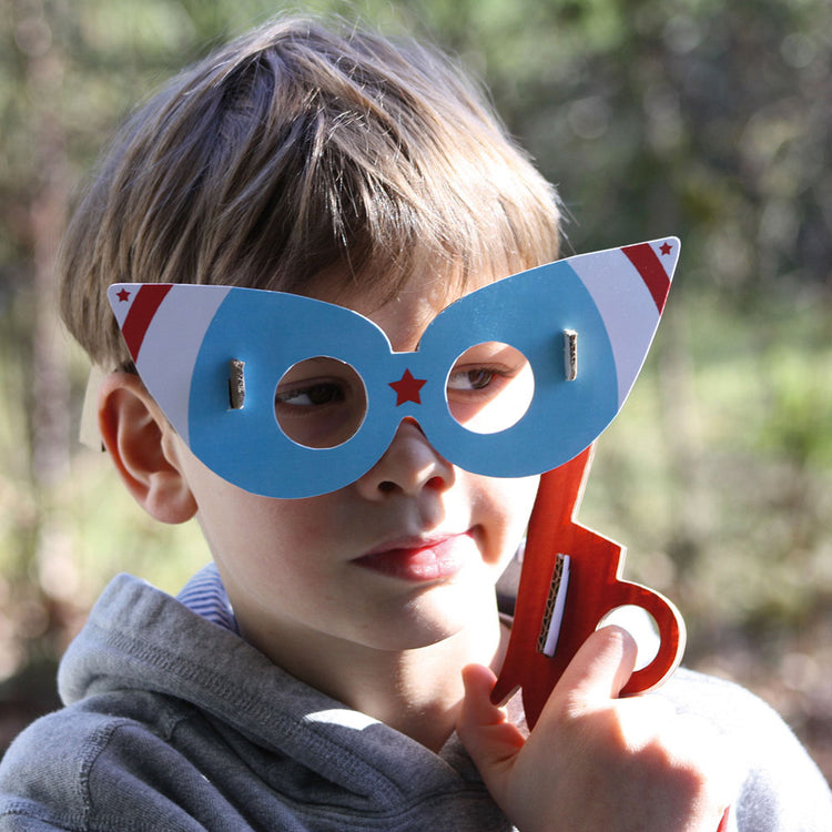 Déguisement fête anniversaire Kit loisirs créatifs : 4 lunettes à assembler