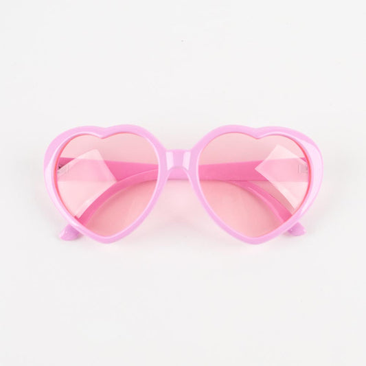 Pink heart glasses to celebrate with eyes full of love!!
