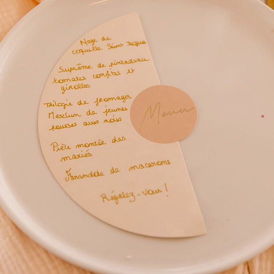 10 menus de mariage à remplir pour decoration de table mariage chic