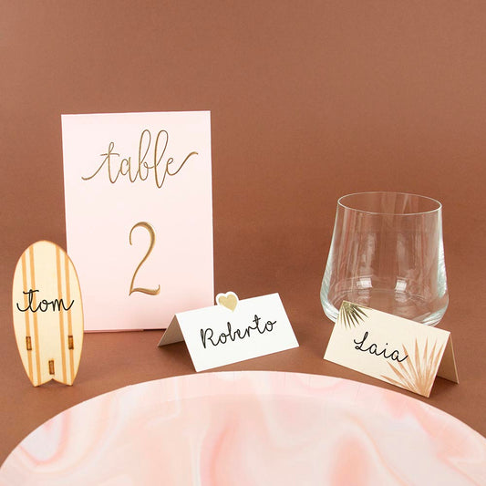 10 segnaposti per la decorazione della tavola per feste personalizzabili