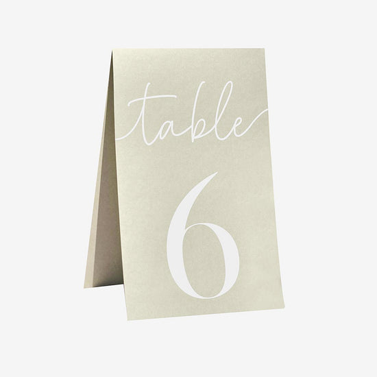 12 marques tables sauge pour decoration de table mariage boheme