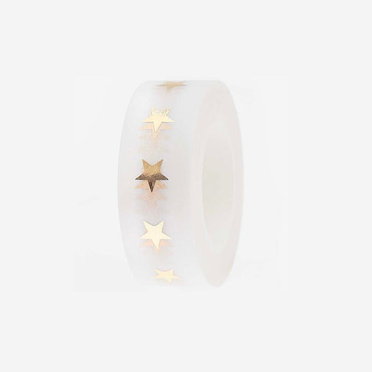 Idee decoration loisirs créatifs : masking tape blanc motif étoiles