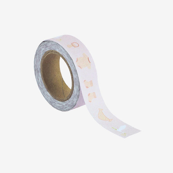 Masking tape baby girl pour personnaliser une deco baby shower fille