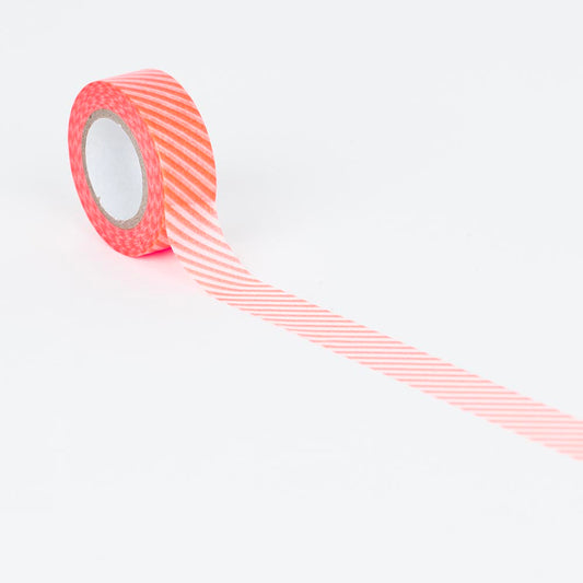 Pasatiempos creativos: cinta adhesiva de rayas rojas para actividad manual