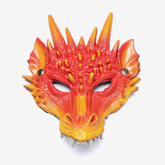 Originale idea costume carnevale bambino: maschera drago rosso