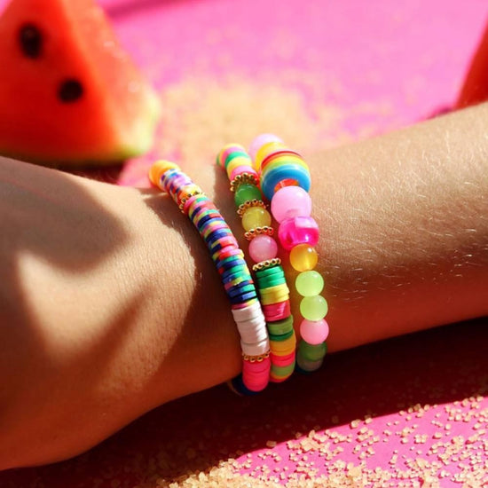 Perles heishi colorées pour personnaliser vos bracelets et bijoux