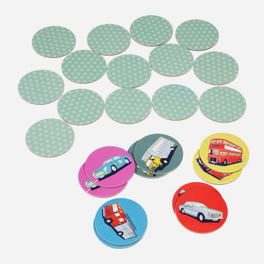 Cars memory game to offer as a cheap boy's birthday gift