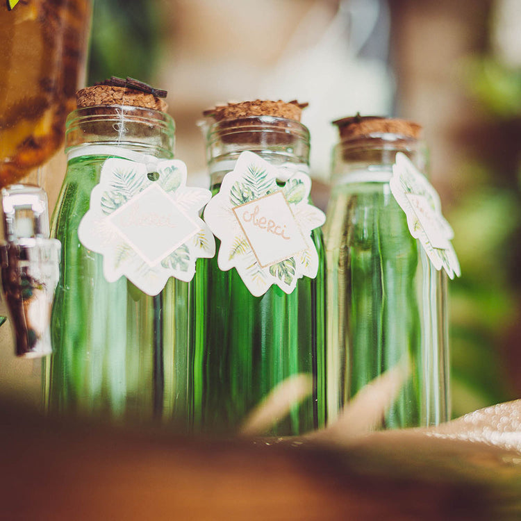 Mini bouteilles en verre avec bouchons pour décorations de mariage et  fêtes