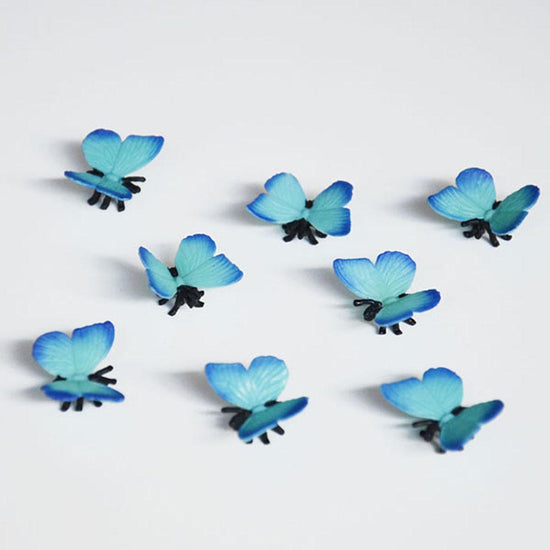 Anniversaire papillon : figurine papillon bleu pour cadeau anniversaire invité 