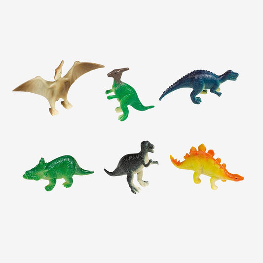 Petits cadeaux pochettes surprises anniversaire dino: 8 figurines dinosaures